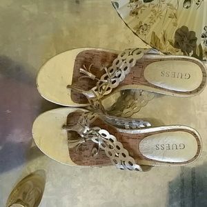 ***SALE*** Guess Gold Heeled Sandals